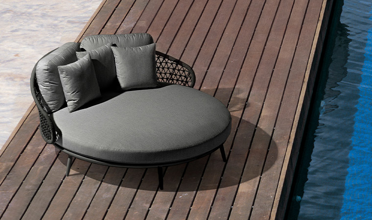 Baros Aluminium & Kordel Daybed