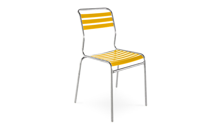 Disentis Stahlrohr & PVC Latten Gartenstuhl