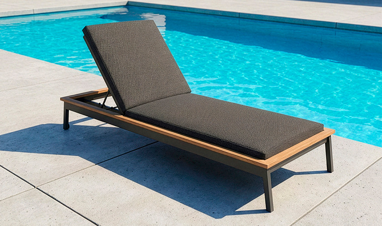 Elba Aluminium & FSC Teakholz Sonnenliege