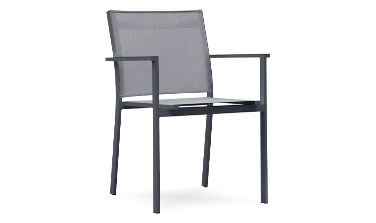 Jungfrau Aluminium & Textilen Gartenstuhl mit Armlehnen